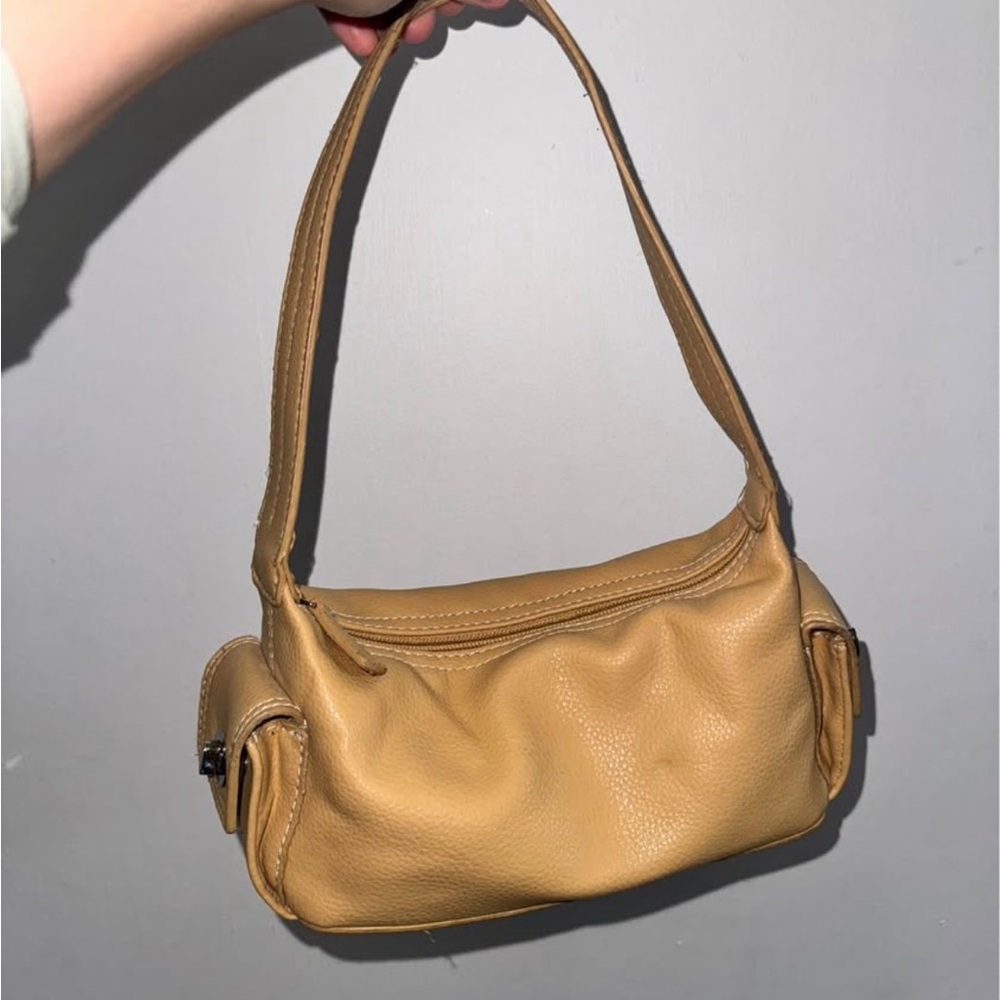 Tan Leather Shoulder Bag
